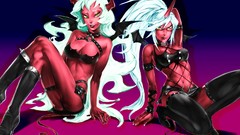 Demons Succubus panty and stocking with garterbelt Kneesocks 