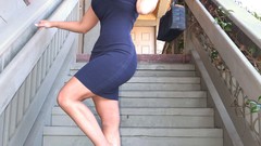 Denise milani blue dress