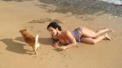 Denise milani cleavage huge boobs