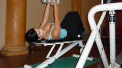 Denise milani exercises