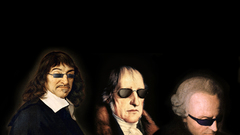 Descartes black background Immanuel