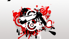 Desert eagle vector abstract