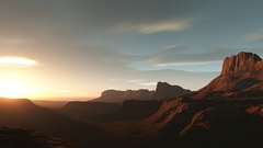 Desert sun Mountains place