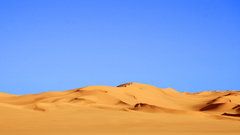 Deserts blue skies