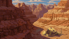 Deserts canyon artwork