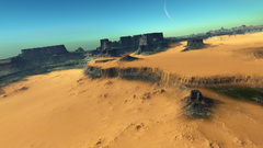 Deserts moon cliffs plateau