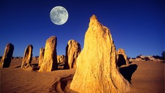 Deserts moon rocks Australia