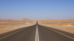 Deserts roads desert road