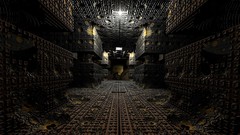 Design abstract 3d artwork tunnels