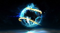 Design abstract planets artwork