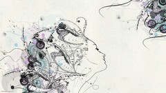 Design abstract white background