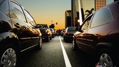 Design advertisement traffic rush artwork