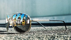 Design alcohol roads reflections sunglasses