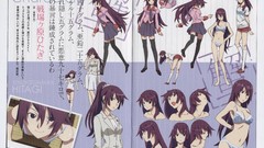 Design Anime Characters bakemonogatari senjougahara hitagi 