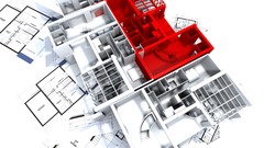 Design architecture 3d blueprint