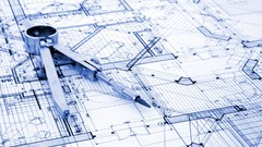 Design architecture blueprint compasses