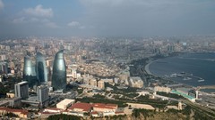 Design architecture buildings Baku Azerbaijan futuristic flame 