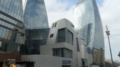 Design architecture buildings Baku Azerbaijan futuristic flame 