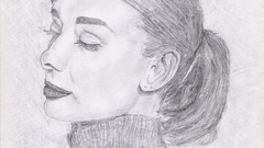 Design Audrey Hepburn drawings artwork