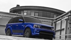 Design front Range Rover blue cars Cosworth A Kahn Design