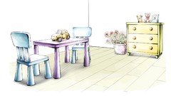 Design interior Furniture drawings