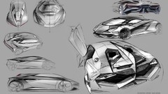 Design Lamborghini concept art sketches
