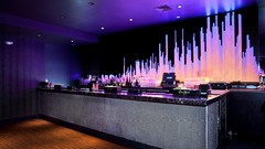 Design neon lighting lounge bar architecture led night club