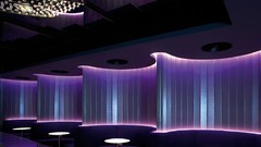 Design neon lighting lounge bar architecture luxury interior 