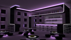 Design neon lighting lounge bar architecture night club