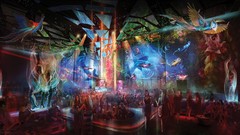 Design neon lighting lounge bar architecture night club