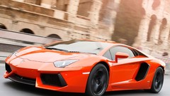 Design orange cars wheels Rome Italy aventador 