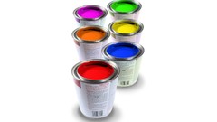 Design paint oil multicolor