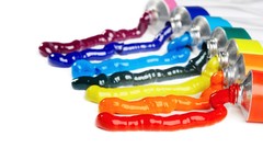 Design paint oil multicolor tubes