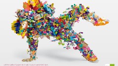 Design paper advertisement colors rainbows artwork