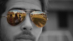 Design sunglasses selective coloring