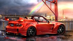 Design tuning cars Mazda 3d red cars