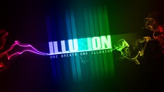 Design Typography colored rainbows illusions lacza