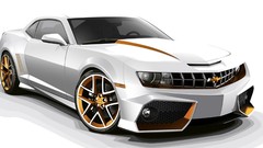 Design white cars concept art chevrolet camaro
