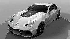 Design white Lamborghini front 2009 concept art Lamborghini 