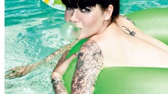 Design woman graphics tattoos black hair Inked Girls