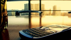 Desks cities cellphones