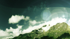 Desktopography Mountains abstract patterns