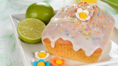 Dessert cakes green lemons