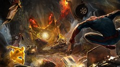 Destruction chaos Spider-Man vehicles concept art video games 