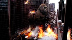 Destruction King Kong Statue of Liberty monkeys buildings 