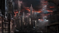 Destruction ruins cities post-apocalyptic