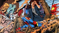 Destruction superman crying dc comics artwork