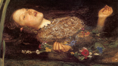 Detail close John everett ophelia millais
