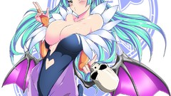 Devil Succubus Simple Background Darkstalkers Morrigan Aensland 