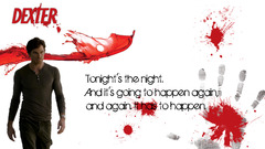 Dexter Typography blood splatters
